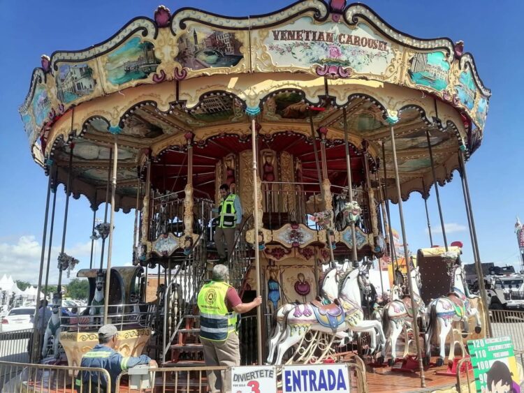 Revisa Protección Civil Estatal juegos mecánicos de Feria Estatal e Cd. Victoria