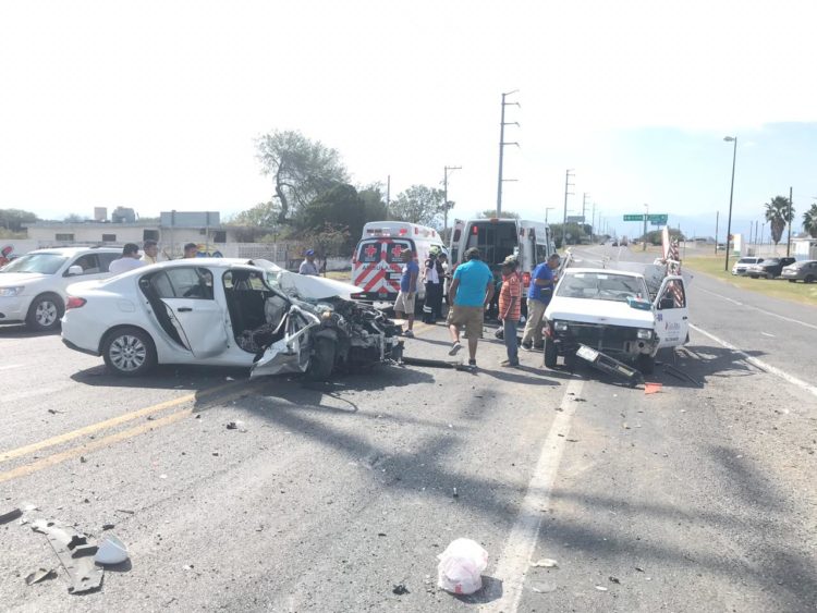 Carambola en carretera Victoria-Soto la Marina deja 6 heridos