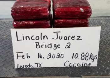 Interceptar narcóticos duros por 2.9 mdd, en Laredo, Texas