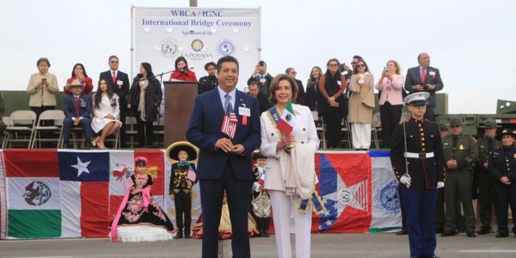 Refrendan Gobernador de Tamaulipas y Presidenta del Congreso de EU fraternidad entre países