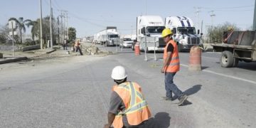 Avisan de cierre de carriles en Carretera Nacional de sur a norte en N Laredo