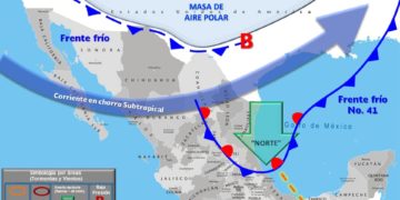 Este martes, frente frío 42 en Tamaulipaso
