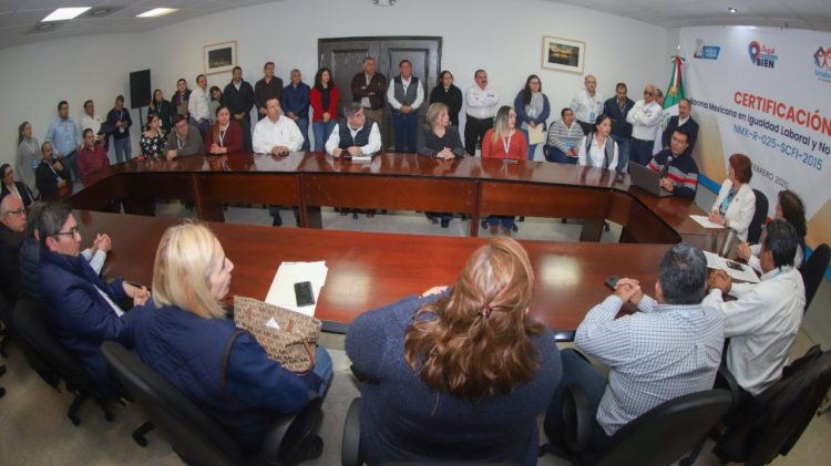 Refrenda Nuevo Laredo su Distintivo Oro en Norma de Igualdad