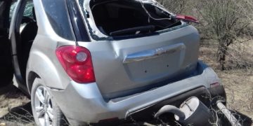 Vuelca camioneta en ruta Victoria-Matamoros