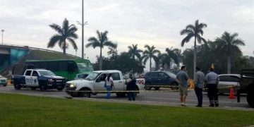 Balacera frente al aeropuerto internacional de Tampico; hay un herido