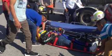 Pipa lesiona a motociclista