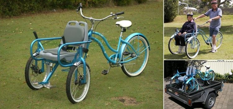 ¡Eso sí es amor! Crea bicicleta para pasear con su esposa que padece Alzheimer