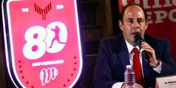 Tendrán Diablos Rojos logotipo de aniversario