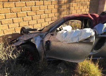 Sufre jugador del San Luis aparatoso accidente automovilístico