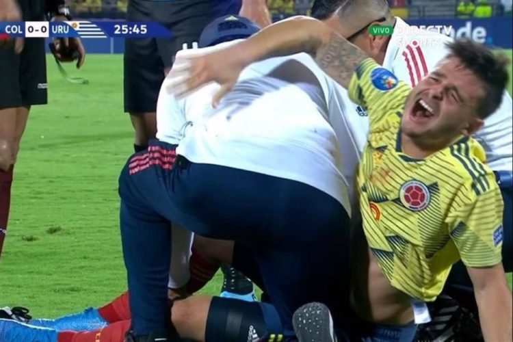 Lamentable lesión del americanista Benedetti