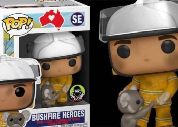 Lanzan figura de bombero para ayudar animales afectados por incendios en Australia