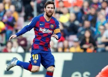 Poker de Messi con el Barcelona