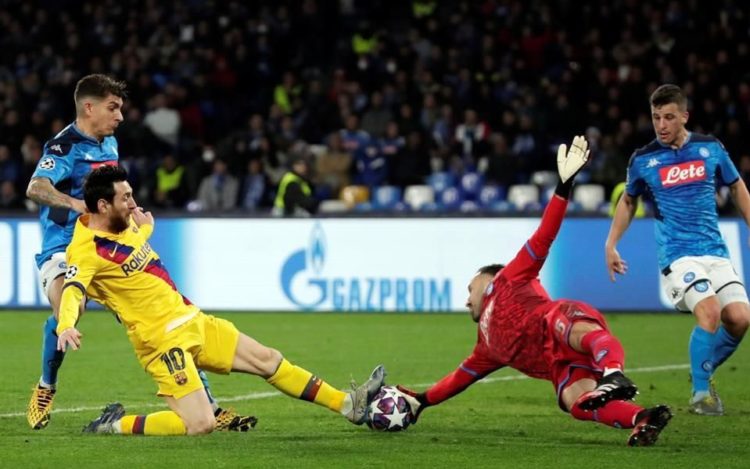 Rescata el Barcelona empate ante Nápoles