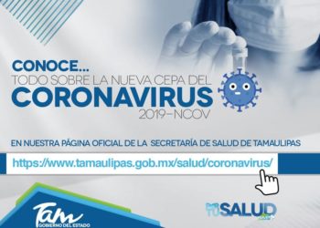 Pide Salud evitar pánico por coronavirus; no hay casos en Tamaulipas