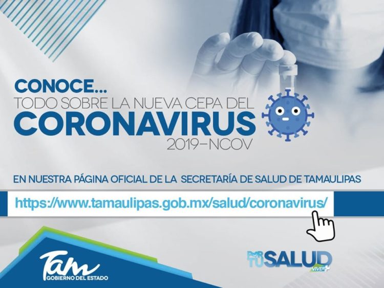 Pide Salud evitar pánico por coronavirus; no hay casos en Tamaulipas