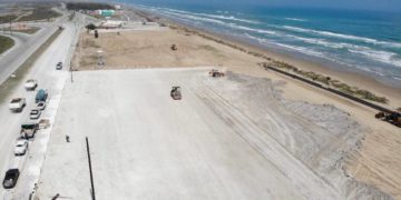 Avanzan trabajos del parque costero en Playa Bagdad
