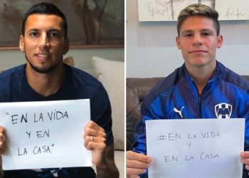 Jugadores de Rayados de Monterrey se unen al #MeQuedoEnCasa