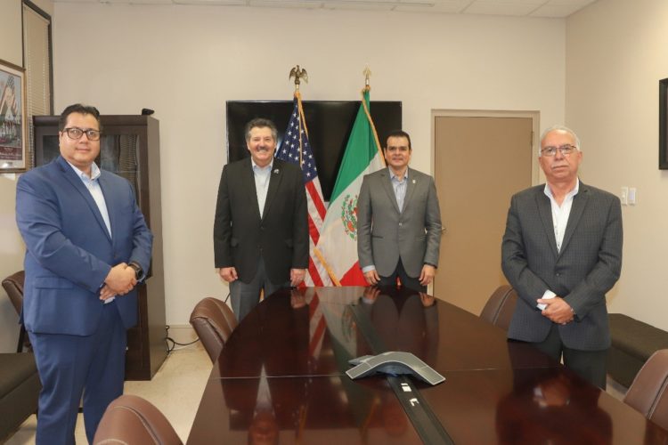 Encabezan alcaldes de Dos Laredos reunión binacional ante el COVID-19