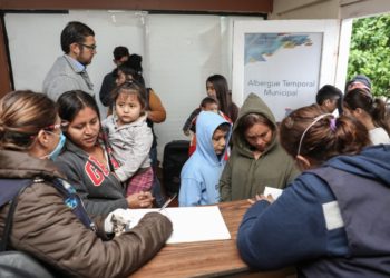 Colocan filtro sanitario en Albergue de N. Laredo