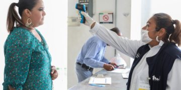 Fortalecen filtros sanitarios en puentes de acceso a Nuevo Laredo