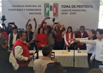 Toman protesta dirigentes del PRI en Victoria, Aldama, González y Güémez