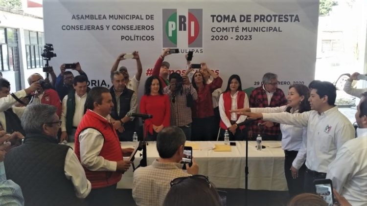 Toman protesta dirigentes del PRI en Victoria, Aldama, González y Güémez