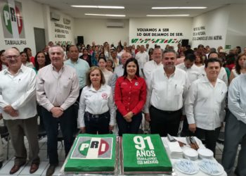 Conmemoran en Tamaulipas  91 aniversario de la  fundación del PRI