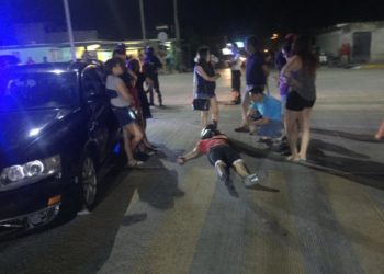 Tres lesionados en accidente vial