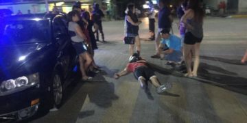 Tres lesionados en accidente vial