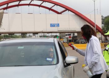 Refuerzan cerco sanitario contra el COVID-19, con participación de 120 servidores públicos