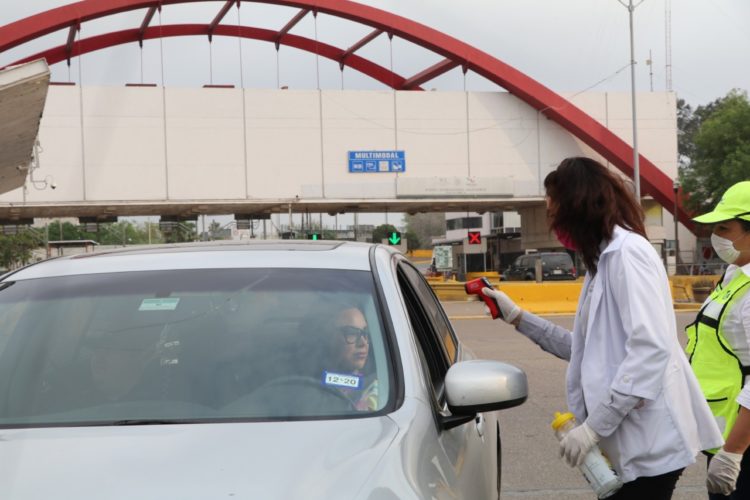 Refuerzan cerco sanitario contra el COVID-19, con participación de 120 servidores públicos