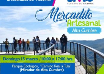 Invita Ayuntamiento de Victoria al “Mercadito Artesanal” en el parque del Ejido Alta Cumbre