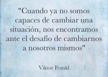 Cuando ya no somos capaces de cambiar una situación