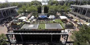 Casa del US Open convertida en un auténtico hospital