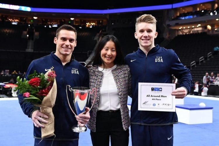 Levanta la mano federación de gimnasia de Estados Unidos