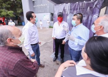 Ponen en marcha túnel sanitizador en Hospital ISSSTE-Nuevo Laredo