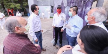 Ponen en marcha túnel sanitizador en Hospital ISSSTE-Nuevo Laredo