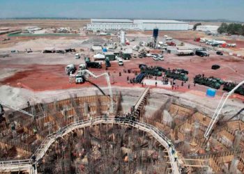 La costrucción del aeropuerto Felipe Ángeles sigue avanzando.