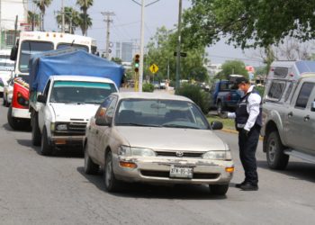 Se refuerzan filtros sanitarios vehiculares en Cd. Victoria