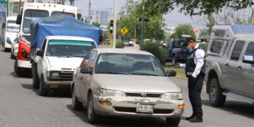 Se refuerzan filtros sanitarios vehiculares en Cd. Victoria