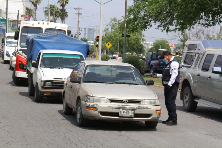 Se refuerzan filtros sanitarios vehiculares en Cd. Victoria