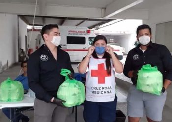 Restaurantes de Matamoros contribuyen donando comida a voluntarios de la Cruz Roja