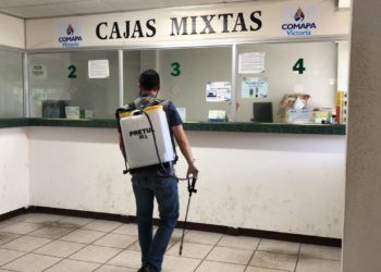 Refuerza COMAPA Victoria medidas sanitarias