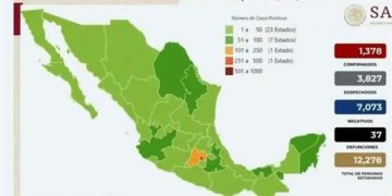 37 muertos y 1,378 casos confirmados por Covid-19
