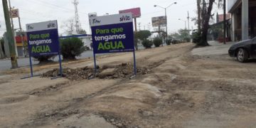 Se detienen obras de cambio tuberia de la red de agua potable