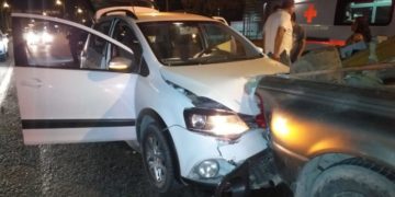 Choque deja como saldo cinco lesionados