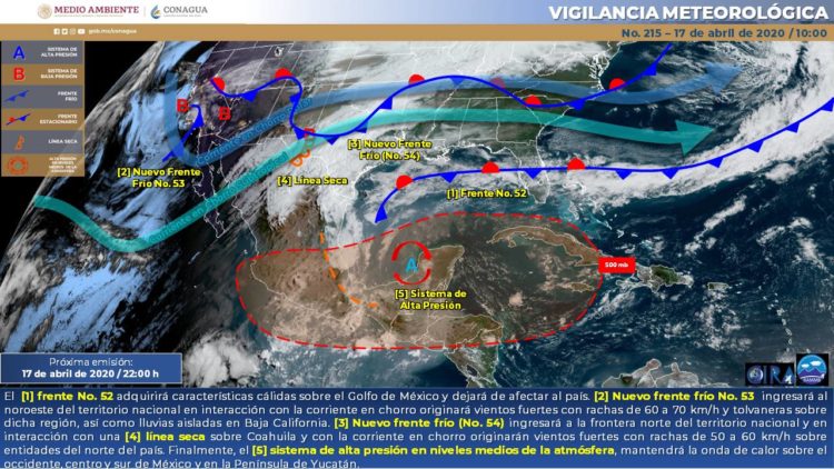 Llegara nuevo frente frío a Tamaulipas