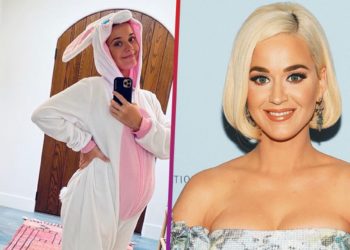 Katy Perry celebró el día de pascuas luciendo pancita
