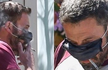 Así fuma Ben Affleck con tapabocas