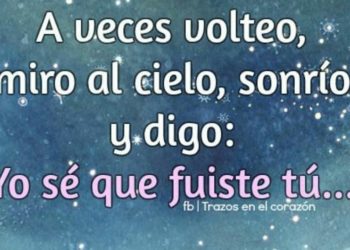 Yo sé que fuiste tú